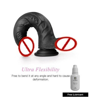 9 INCH PREMIUM QUALITY G-SP*OT BLACK AFRICAN Size Vibrating Sexy DILDO with Free Lube BY-SEX TANTRA